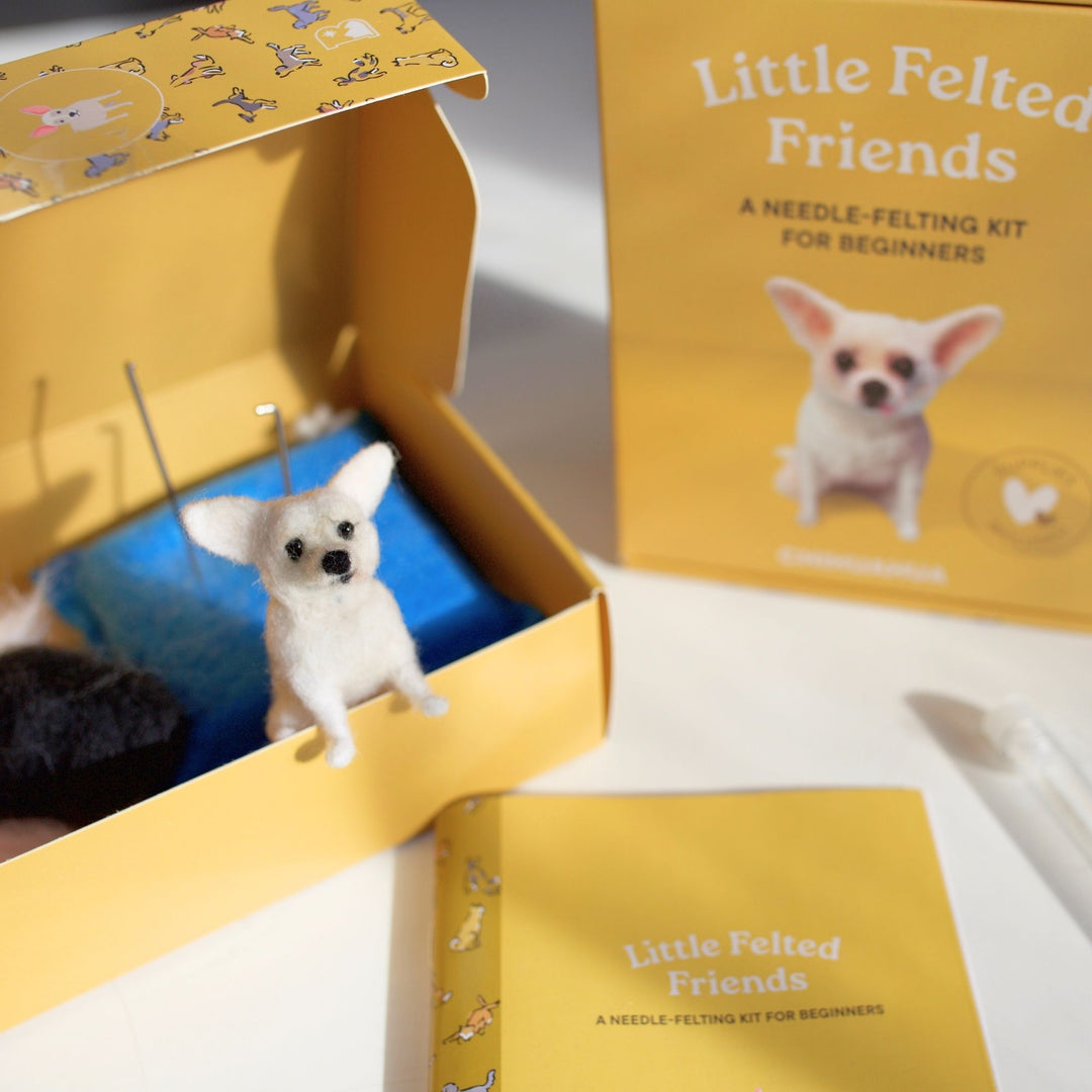 Chihuahua Needle Felting Kit for Beginners