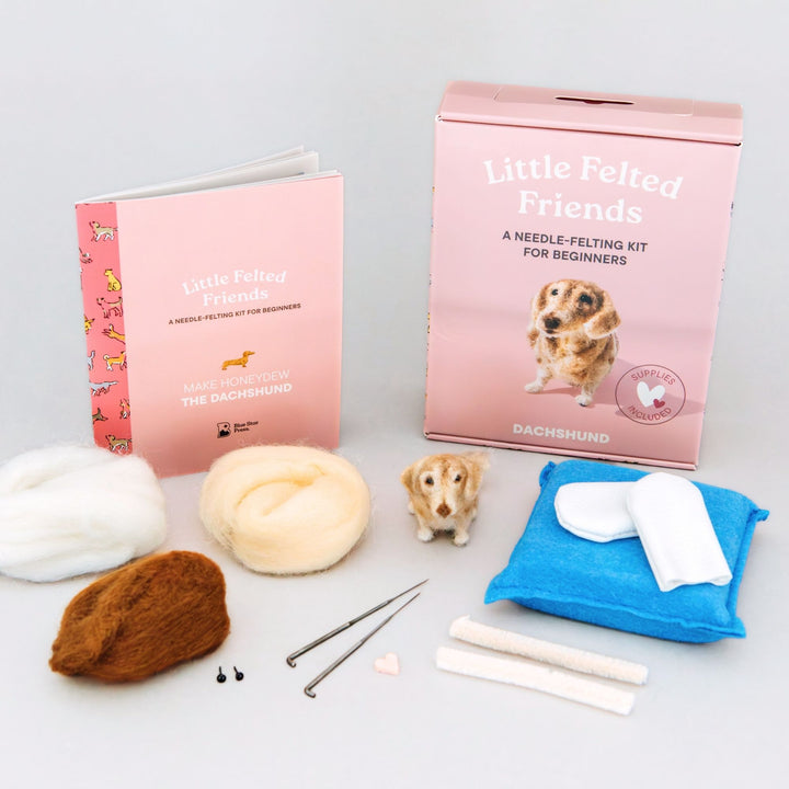 Dachshund Needle Felting Kit for Beginners