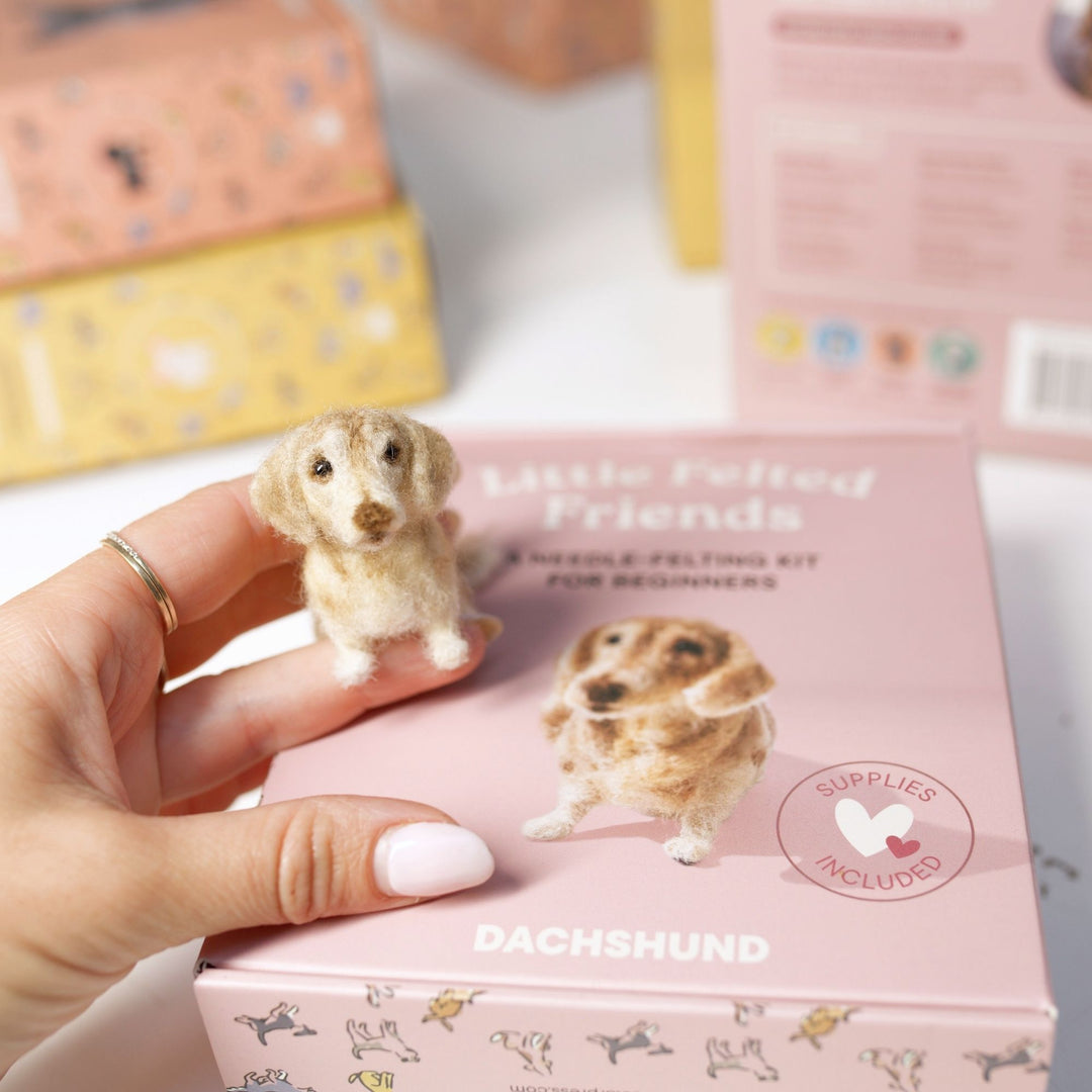 Dachshund Needle Felting Kit for Beginners