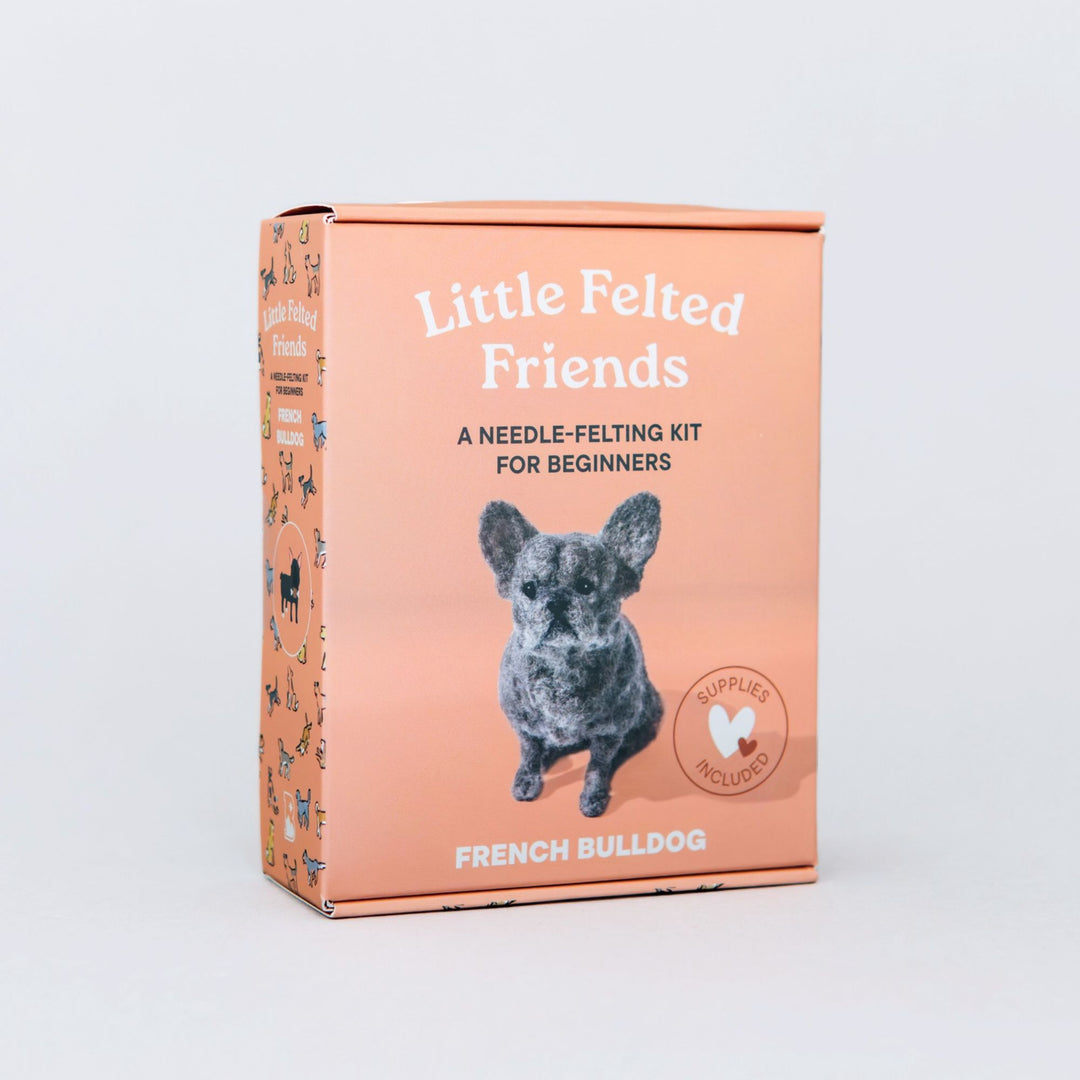 French Bulldog Needle Felting Kit for Beginners